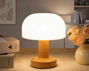 Cordless Matte Mushroom Lamp