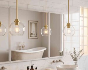 Frosted Glass Globe Pendant