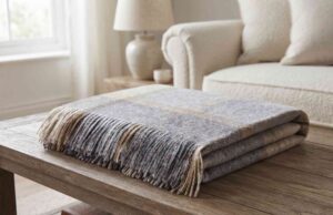 Pure Merino Wool Throw Blanket