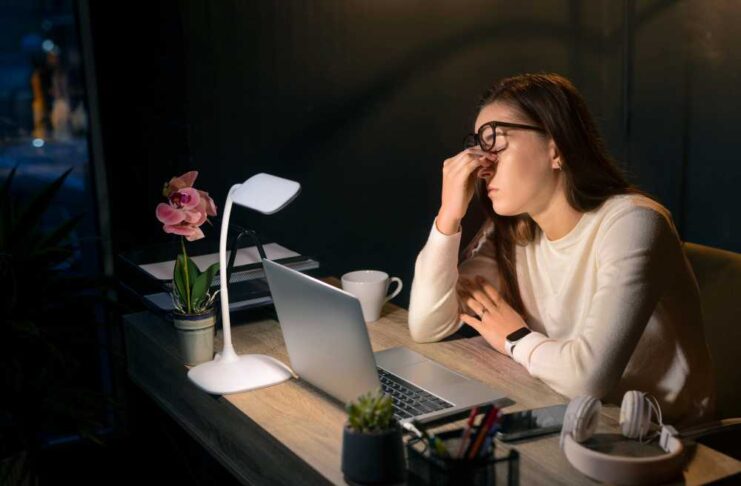 women sitting on table