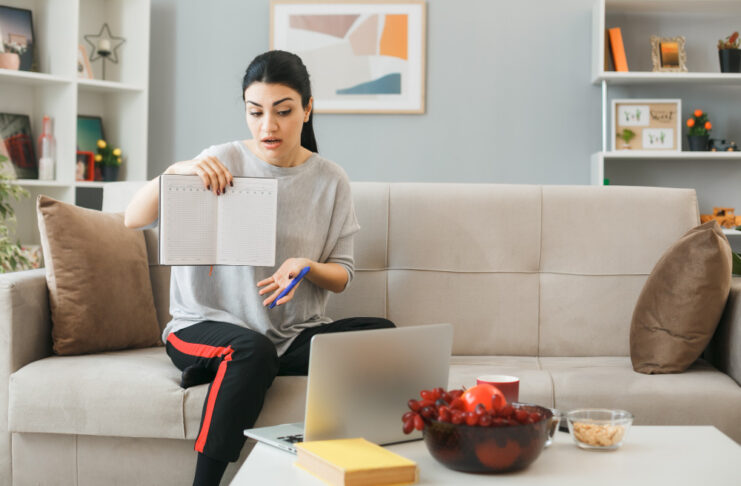 girl stressed about her spendings