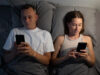 How to Break Your Smartphone Addiction couple using phone at night